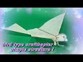 simple structure bird type ornithopter