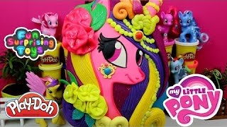 GIANT Rarity Surprise Egg Play Doh   MLP Equestria Girls Rarity Twilight Sparkle Pinkie Pie Toys