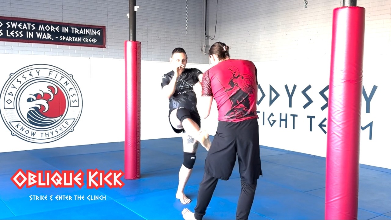 Pankration Classics: Oblique Kick to Clinch Entry