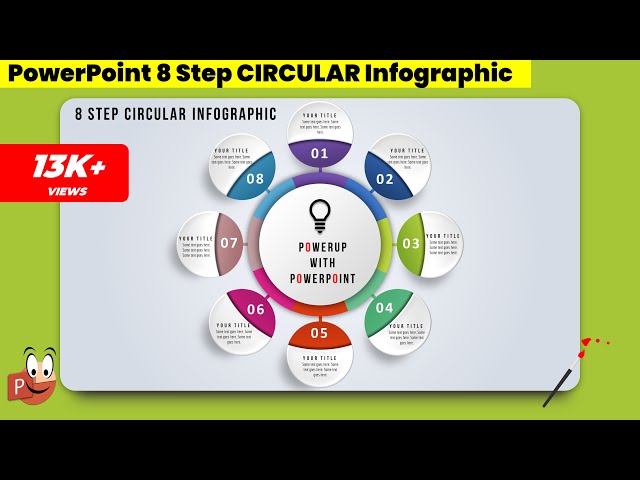 1create 10 Step Rounded Rectangular Infographicpowerpoint Infographic