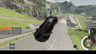 BeamNG drive - Bugatti chiron - car jump arena front flip