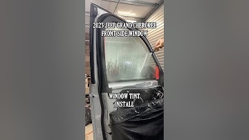 HOW TO: INSTALL FRONT SIDE WINDOW TINT | ‘23 JEEP GRAND CHEROKEE #laceywa #windowtint