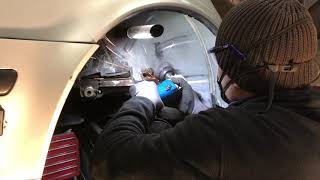 Saab 9-5 | Car Restoration Ep. 05 | Removing Rust from Right Rocker Panel