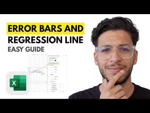How to Add Error Bars and a Regression Line in Excel [2026 Full Guide]