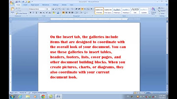 Ms Word 2007 Free Training in Urdu,Hindi Class 2 Home Menu