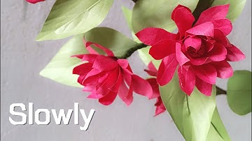 ABC TV | How To Make Calycanthus Floridus Flower With Shape Punch (Slowly)- Craft Tutorial
