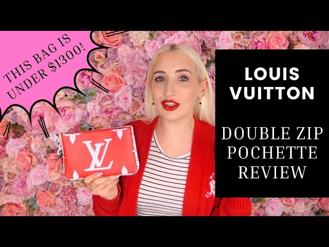 Unboxing Louis Vuitton double zip pochette monogram 