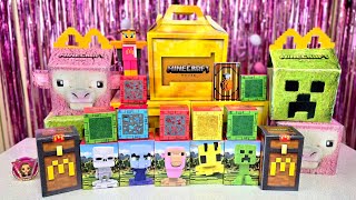 ASMR Unboxing A Minecraft Movie McDonald's Happy Meal & Adult Meal
