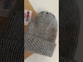 Вязаная женская двухслойная шапка