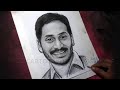 How to draw andhra pradesh cm ys jagan mohan reddy drawing  ys jagan latest drawing