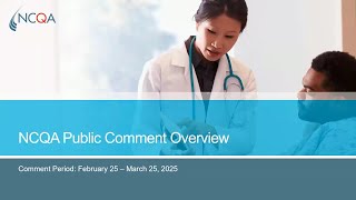NCQA Public Comment Overview (Webinar)
