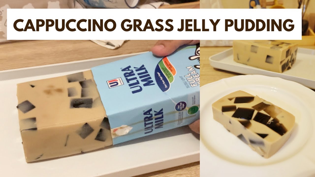 CAPPUCCINO GRASS JELLY PUDDING pudding cappucino cooking YouTube
