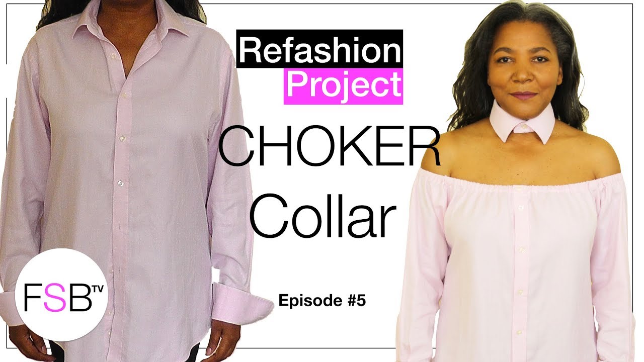 How To Make A Collar Choker - YouTube