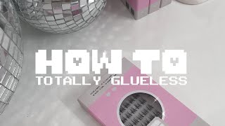 How to use press on lashes using Totally Glueless by Girltime Beauty