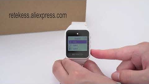 Retekess Restaurant Calling System TD108 watch function display