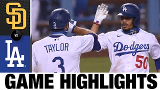 Mookie Betts hits 3 home runs in Dodgers' rout | Padres-Dodgers Game Highlights 8\/13\/2020