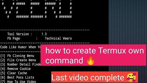 how to create own termux command ||last part||enjoy😍