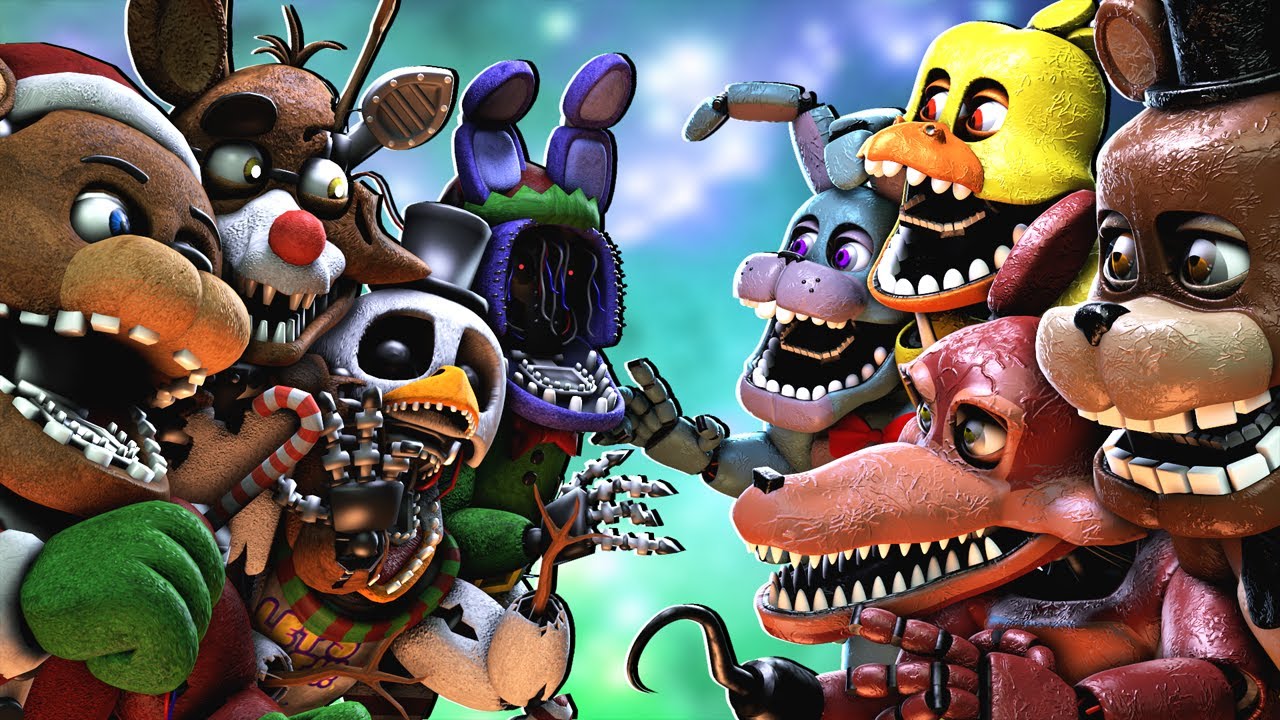 [SFM FNaF] Diner vs Christmas Animatronics YouTube