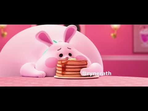 the bunny gets the pancake