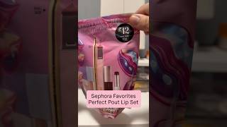 #sephorafavorites perfect pout lip set #unboxing