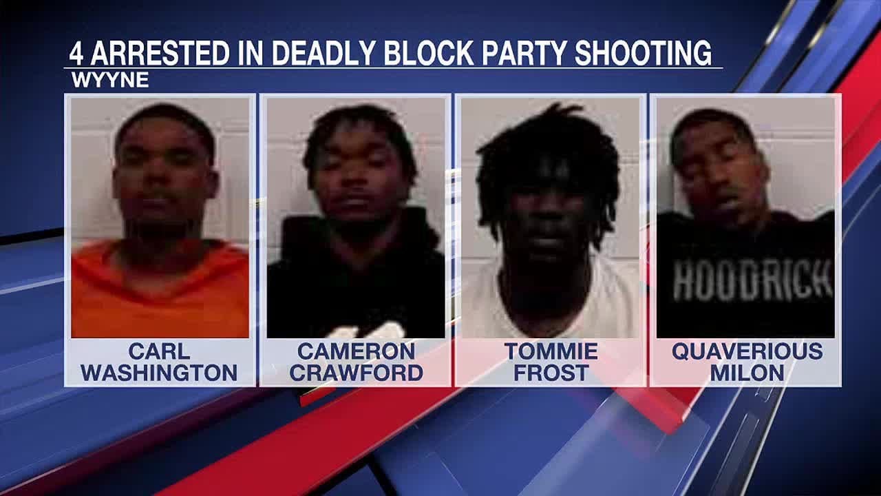 4 arrested in deadly block party shooting - YouTube