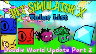 HUGE PET 💎PET VALUE💎 (Pet Simulator X) [🔥ULTIMATE GUIDE] 2023 - PART 1 