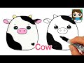 How to Draw a Cute Cow Easy 🐄Squishmallows