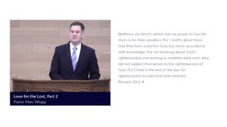Christ is the End of the Law | Romans 10:1-4 | Pastor Marc Wragg