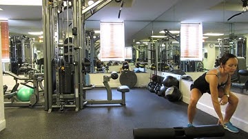 ViPR alternating lateral tilt shuffle.