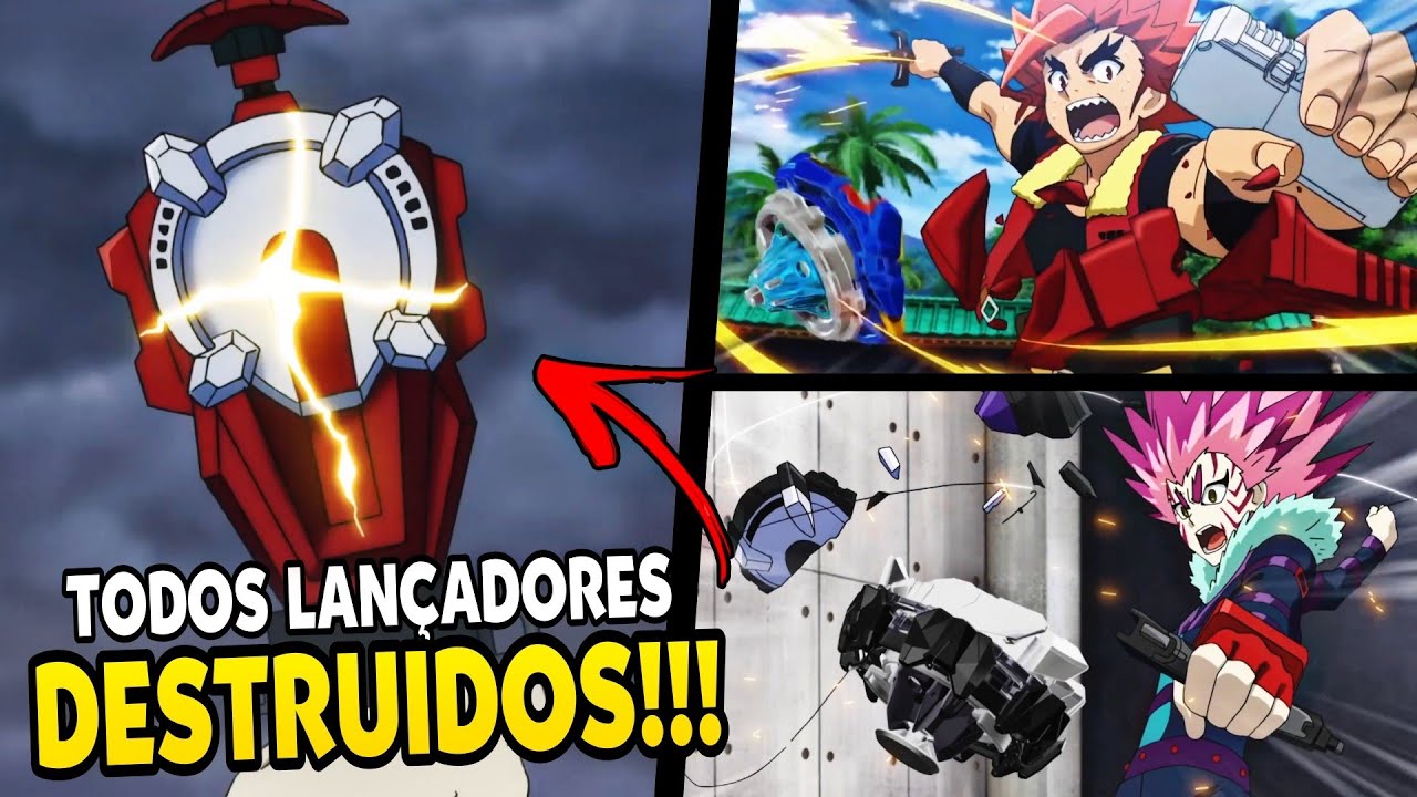 TODAS AS VEZES QUE UM BLADER QUEBROU O LANÇADOR EM BEYBLADE BURST
