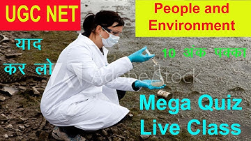 ugc net june 2019 Paper 1 | Mega Quiz | People and Environment | phd mphil