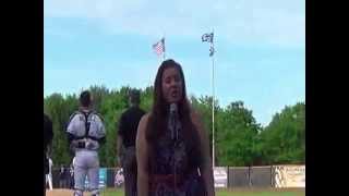 Ava Grace sings National Anthem at Schaumburg Boomers