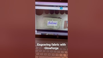 How to engrave fabric using Glowforge laser machine. Settings are listed in this video