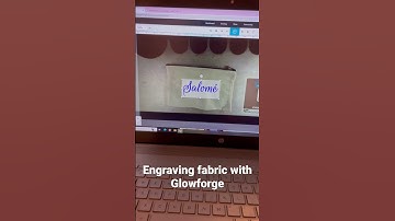 How to engrave fabric using Glowforge laser machine. Settings are listed in this video