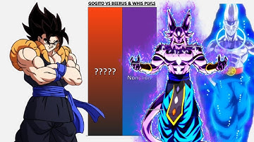 Gogito VS Beerus & Whis POWER LEVELS - DB/DBZ/DBGT/DBS/SDBH/Anime War/UV