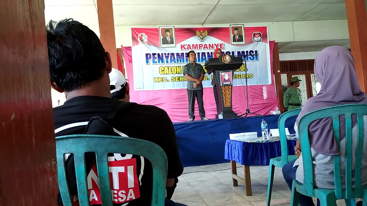 PENYAMPAIAN VISI MISI CALON KADES NO 2 DESA BOBOL - YouTube