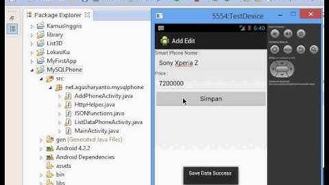 CRUD Android PHP MySQL Database