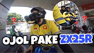 AUTO PUSAT PERHATIAN‼️ REAKSI WARGA ADA OJOL PAKE ZX25R | Indonesia Motovlog (327)