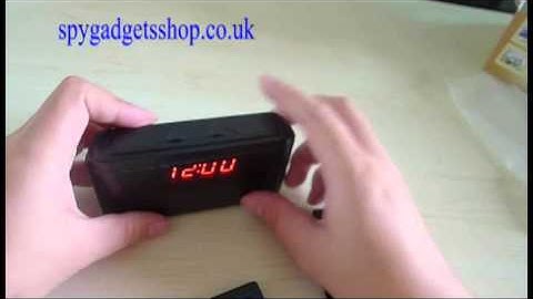 MINI How To Use Spy Clock Cameras DVR Hidden Camera Remote Control Video Recorder Digital Camcorder