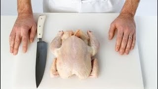 طريقة تقطيع الدجاج بسهولة