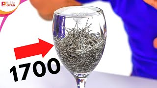 Unbelievable Water Trick - 1700 Pin in Water #shorts