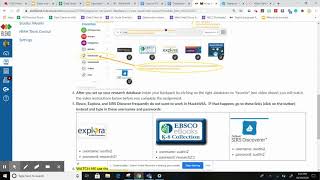 Logging into Ebsco, Explora, and SIRS Discoverer