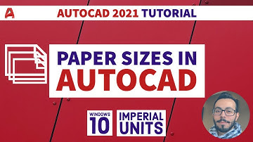 How to Setup Paper Sizes (Layout) in Autocad | Autocad LT 2021 Tutorial