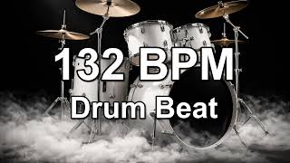132 BPM Rock Drum Beat for Musical Practice