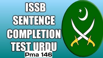 URDU SENTENCE COMPLETION TEST IN ISSB | PART TWO.
