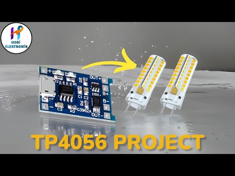 ELEKTRİK KESİLİNCE FULL OTOMATİK YANAN LED DEVRESİ! / IŞIKSIZ KALMAYIN #tp4056 #led #electronic