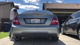 2012 Mercedes C250 Muffler Delete