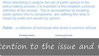 Defining Public Opinion