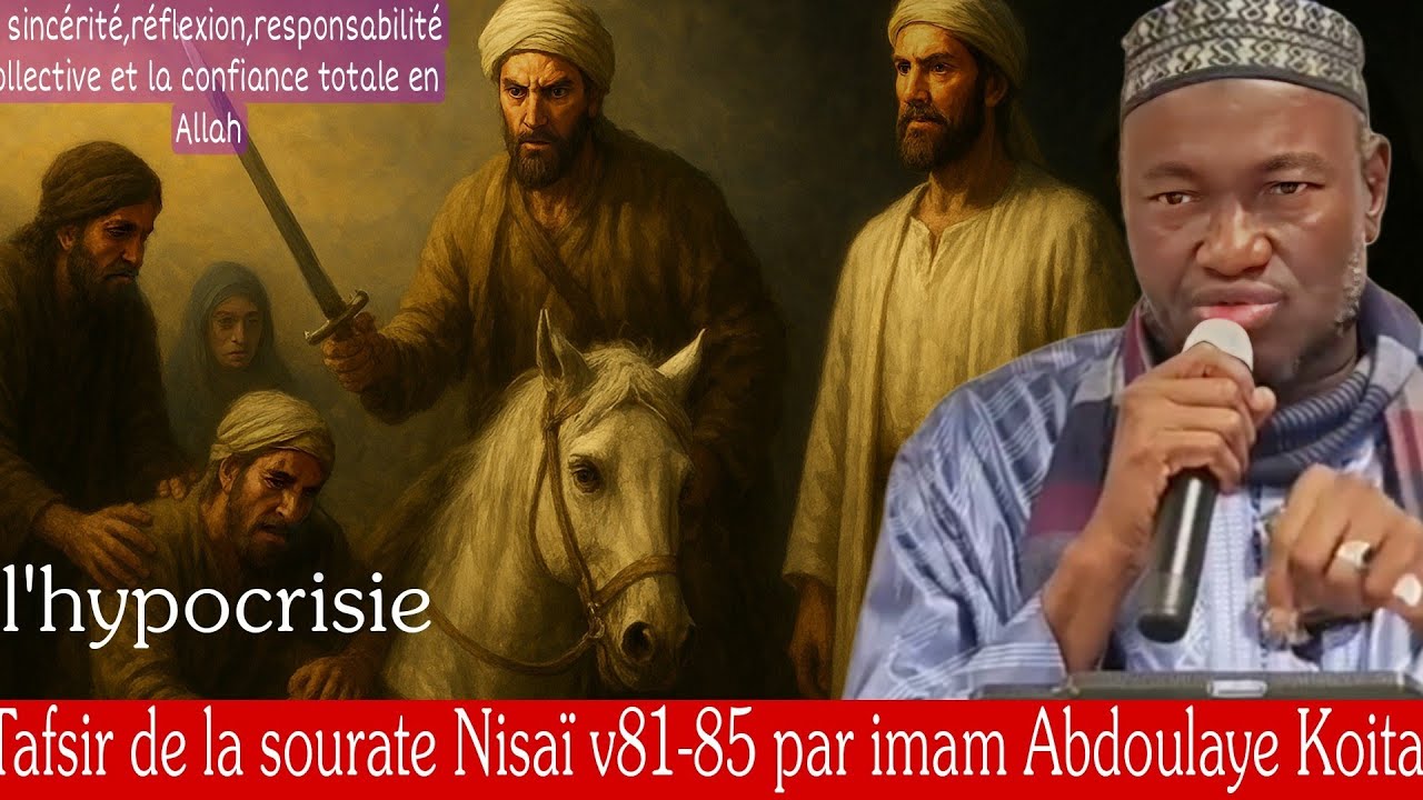 Tafsir du Coran sourate Nisaï v81 par imam Abdoulaye Koita,la sincérité et l'hypocrisie 