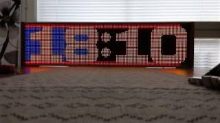 RGB matrix clock